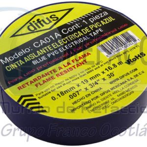 DIFUS-CA01A CINTA AISLANTE DIFUS AZUL 18MT            =138010
