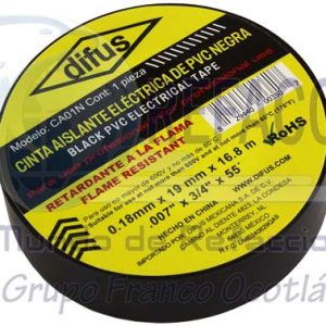 DIFUS-CINTA CINTA AISLANTE DIFUS NEGRA =CA01N