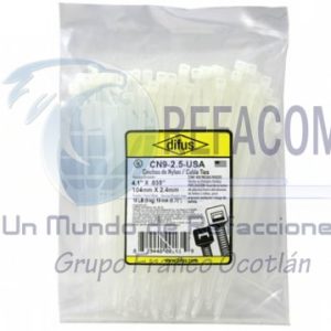 DIFUS-CN9-2.5 CINTILLA MED 4.1" 18LB NATURAL BOLSA/100PZ