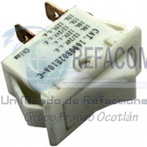 1600B02E10A SWITCH TECLA C/BLANCO 10A =1600B02E10A-C