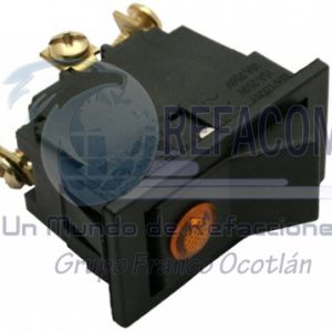 93600-F SWITCH TECLA 1P AMBAR 1 PASO
