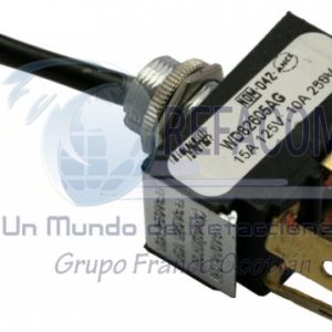 WD82605-AG SWITCH PALANCA 2P NEGRA 1 TORNILLO SI-NO=82605-AG