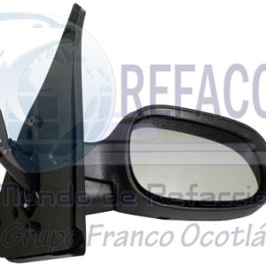AERN0301 ESPEJO DER MANUAL NEGRO POROSO PLATINA 02-10