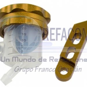 BOM-1302-0802 VASO ACEITE BOMBA FRENO MOTO IR0801 DORADO