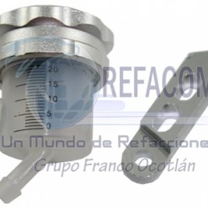 BOM-1302-0804 VASO ACEITE BOMBA FRENO MOTO IR0801 PLATA
