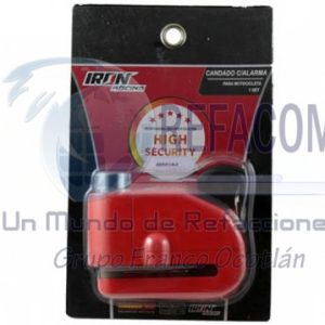 CAN-1127-0031T CANDADO SEGURIDAD NEON NAR ALARMA DISCO FRENO5.5MM