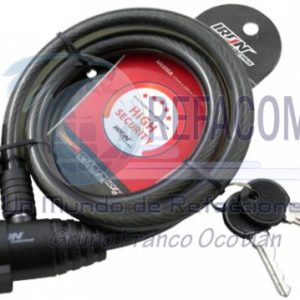 CAN-1127-0705 CANDADO SEGURIDAD P/ BICICLETA IRON2105 12*100CM