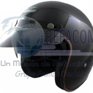 CAS-7101-1133C CASCO 3/4 CHOPER NEGRO BRILLO L IRON RACING