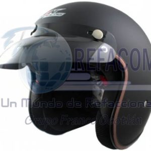 CAS-7101-1134C CASCO 3/4 CHOPER NEGRO MATE L IRON RACING