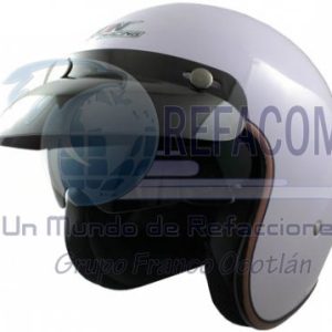 CAS-7101-1135B CASCO 3/4 CHOPER BLANCO M IRON RACING