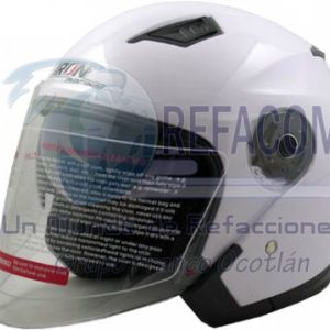 CAS-7101-1255C CASCO 3/4 DOBLE MICA MOD. EUROPEO BLANCO L