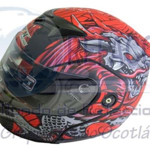 CAS-7101-1429D CASCO ABATIBLE IR108 DOT DRAGON MATE XL