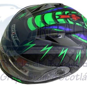 CAS-7101-1430B CASCO ABATIBLE IR105 DOT COBRA VERDE MATE M