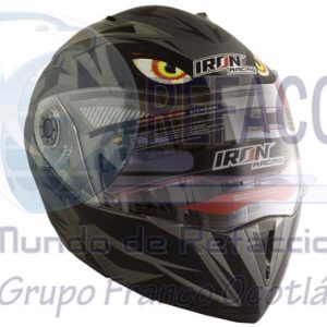 CAS-7101-1432D CASCO ABATIBLE IR105 DOT OJO NEGRO/GRIS XL
