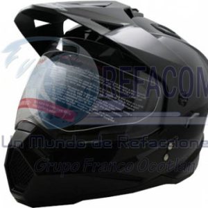 CAS-7101-1672C CASCO CROSS IRON RACING IR-91 NEGRO BRILLO (L)