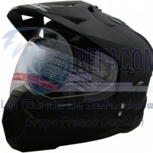 CAS-7101-1673D CASCO CROSS IRON RACING IR-92 NEGRO MATE (XL)