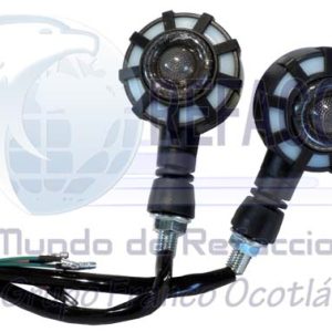 EN-D-176A FOCO DIR CAMINANDO CASCARA NEGRA LUZ AZUL-AMARILLO