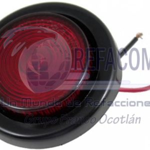 EN-PL206RR PLAFON PIEZA 2" 6LED F5 CAUCHO ROJO