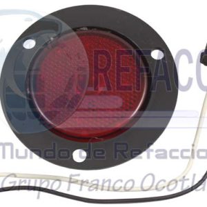 EN-PL2506PR PLAFON PIEZA 2 1/2" 6LED F5 PLAST. C/SOCKET ROJO