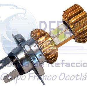 EN-ZF-139 H4 FOCO LED MOTO H4 CASCARA ORO LUZ BLANCO