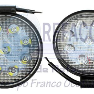 FA-LHR9EA FARO 9 LED REDONDO 12V CASCARA ALUMINIO JGO/2PZ
