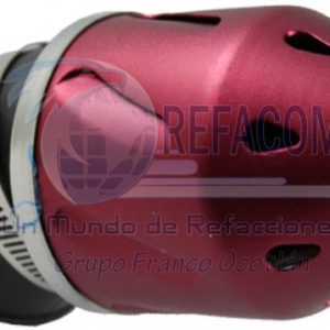 FIL-2600-0049R FILTRO AIRE INDIVIDUAL LUJOSO ROJO MATE 28/35/48MM