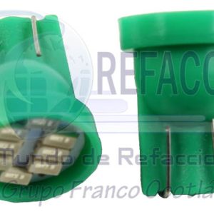 FO-1587G FOCO LED T10 8SMD 3014 12V VERDE