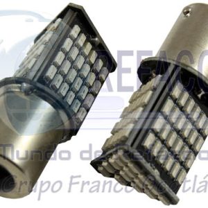 FO-L114187FR FOCO LED BA15S 1156 1141 87LEDS FLASH ROJO 12V