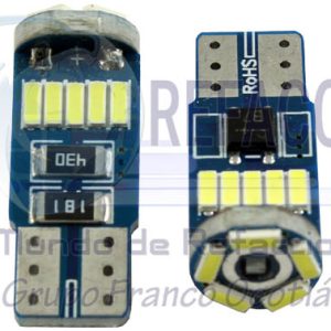 FP-CAN15815C FOCO LED T10 15SMD 3014 CANBUS 12V  BLANCO