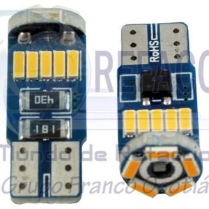 FP-CAN15815Y FOCO LED T10 15SMD 3014 CANBUS 12V  AMBAR