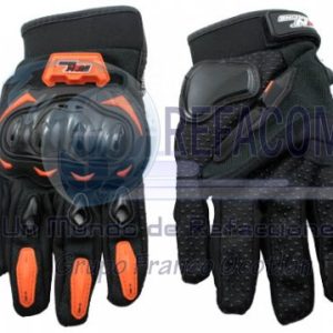 GUA-7107-0025A GUANTE P/MOTOCICLISTA SPEED NEON-NARANJA M