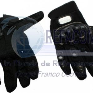 GUA-7107-0052C GUANTE P/MOTOCICLISTA IRON RACING STREET NEGRO XL