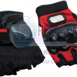 GUA-7107-0200D GUANTE P/MOTOCICLISTA IRON RACING COOLMAN ROJO XXL