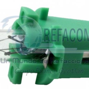 HELLA-007997091 FOCO MINI 12V 2W B8.7D BASE VERDE