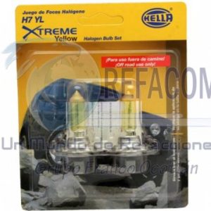HELLA-H7 YL FOCO H7 12V 55W YELLOW LIGHT +50% LUZ SET2