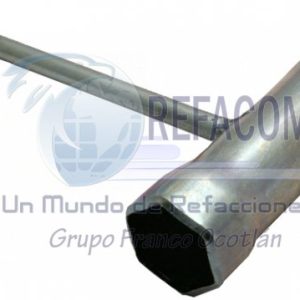 HER-9000-0002 LLAVE BUJIA PIEZA HERRAMIENTA FORMA T D8