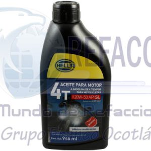 HMMO-20W50LT ACEITE MINERAL HELLA MOTO 4T 20W-50 SL 1L