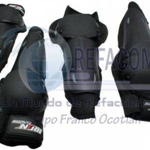 JAK-7410-0051 PROTECTOR RODILLERA (4PZ) IRON RACING MSD-02 NEGRO