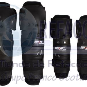 JAK-7410-0052 SET RODILLRAS Y CODERAS P/MOTOCICLISTA IR052 NEGRO