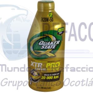 Q1-20W50-XTR ACEITE QUAKER XTR PRO 20W50 SINTETICO 1L=21212509