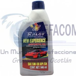 RALOY-6713 ACEITE RALOY SINTETICO PLATINUM 5W-50 .946ML=5951