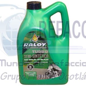 RALOY-8314 ACEITE RALOY TURBO SEMISINTETICO 20W-50 5L