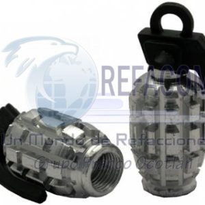 TAP-2606-0801P TAPON VALVULA AIRE ALUMINIO GRANADA PLATA