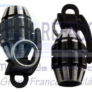 TAP-2606-0802N TAPON VALVULA AIRE ALUMINIO GRANADA NEGRO