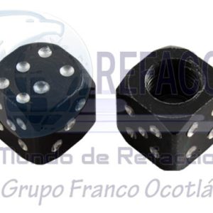 TAP-2606-0808N TAPON VALVULA AIRE ALUMINIO DADO NEGRO