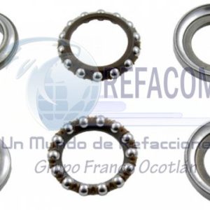 TAZ-1129-0017 TAZA (KIT) PISTAS BALAS DIRECCION HONDA GL150CARGO