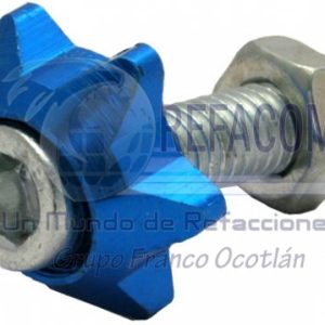 TOR-6701-0807A TORNILLO DECO. ALUMINIO COLORES ESTRELLA M6 AZUL