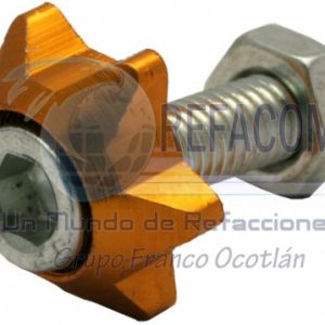 TOR-6701-0807D TORNILLO DECO. ALUMINIO COLORES ESTRELLA M6 DORADO