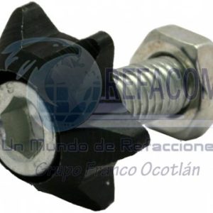 TOR-6701-0807N TORNILLO DECO. ALUMINIO COLORES ESTRELLA M6 NEGRO