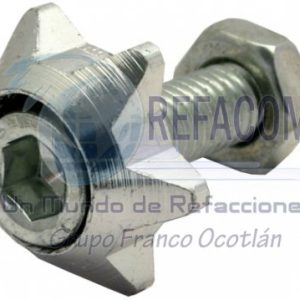 TOR-6701-0807P TORNILLO DECO. ALUMINIO COLORES ESTRELLA M6 PLATA